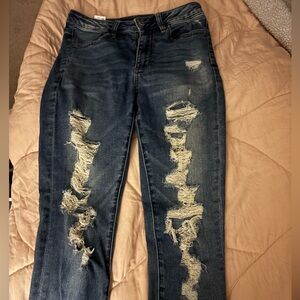 Distressed Blue American Eagle Jeans